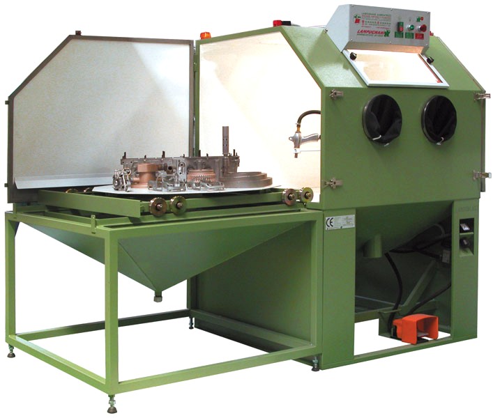 Sandblasting Shot-Peening machines Rotary Extractable