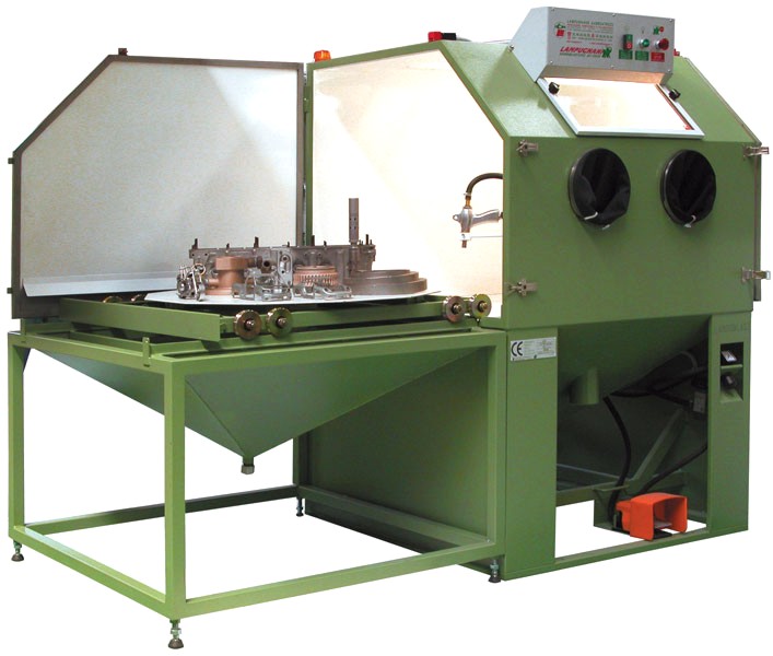 Sandblasting Shot-Peening machines Rotary Extractable