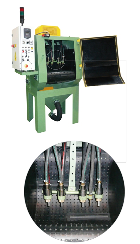 Sabbiatrice automatica a Tappeto